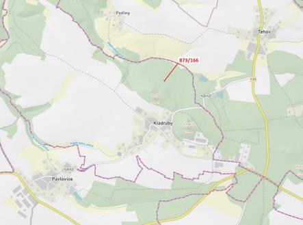 Prodej - pozemek, les, 287 m²