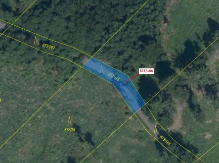 Prodej - pozemek, les, 287 m²