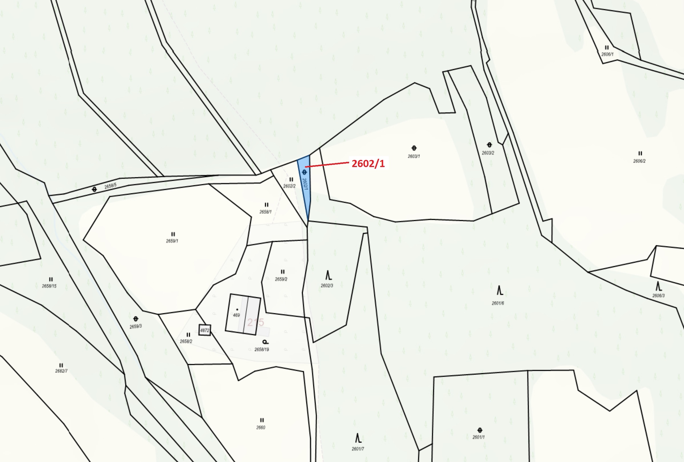 Ostatní plocha o výměře 97 m2, podíl 1/1, katastrální území Valašská Bystřice, obec Valašská Bystřic
