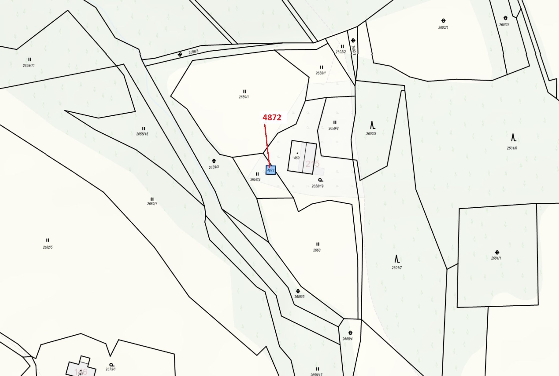 Ostatní plocha o výměře 22 m2, podíl 1/1, katastrální území Valašská Bystřice, obec Valašská Bystřic