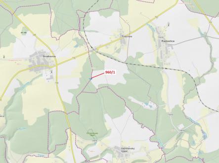Prodej - pozemek, les, 2 342 m²