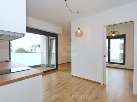 pohled od kuchyn.JPG | Pronájem bytu, 2+kk, 44 m²