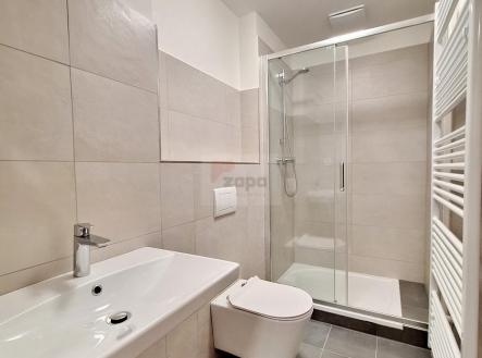 koupelna nej logo.jpg | Pronájem bytu, 1+kk, 31 m²