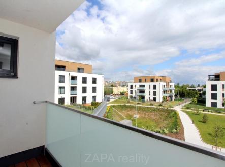 vhled z lodie.JPG | Pronájem bytu, 2+kk, 44 m²