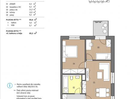 3 | Prodej bytu, 3+kk, 66 m²