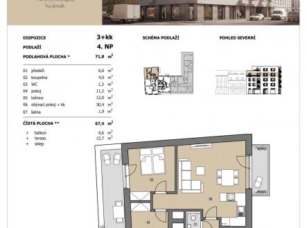 141 | Prodej bytu, 3+kk, 85 m²