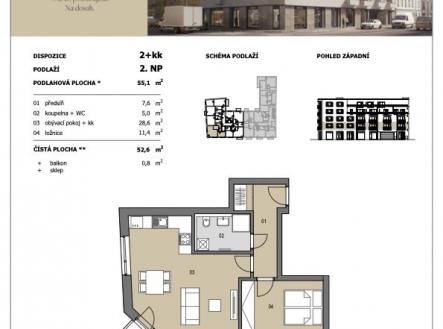 124 | Prodej bytu, 2+kk, 50 m²