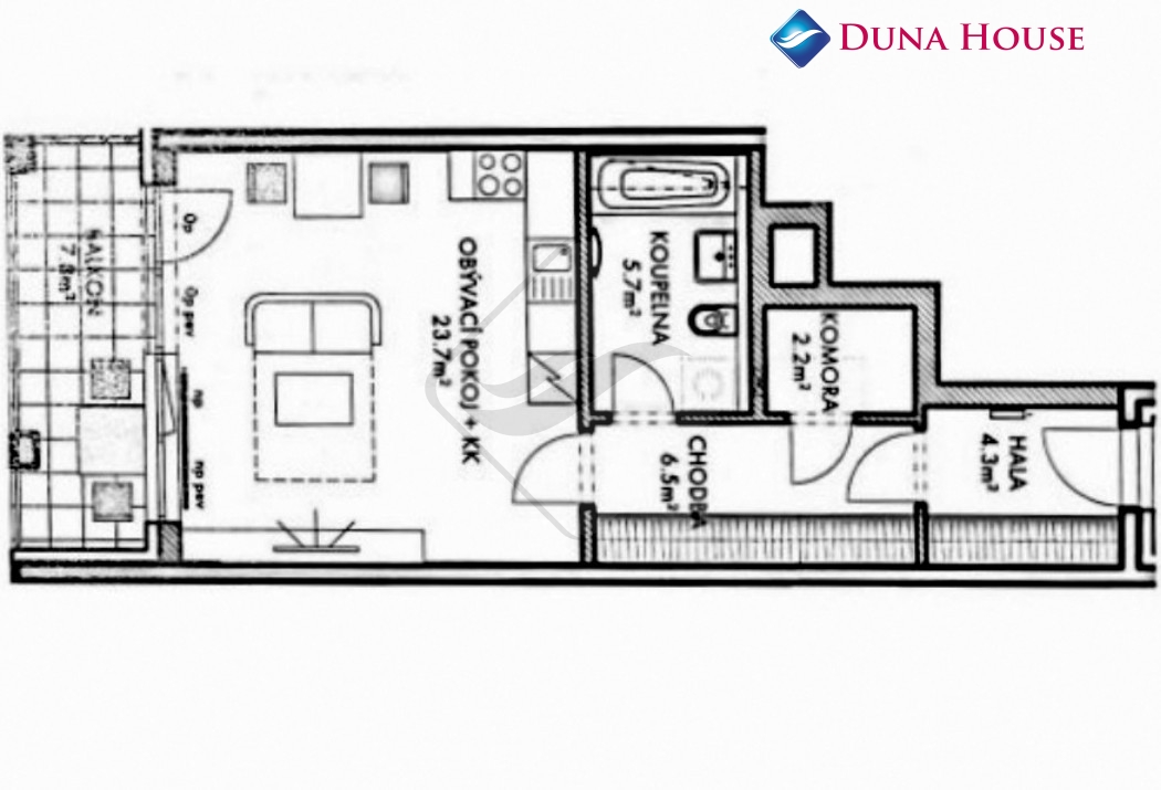 Prodej bytu 1+KK/B, 50,5 m2, Praha 6 - Ruzyně.