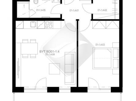 1.1.4..jpg | Prodej bytu, 2+kk, 54 m²