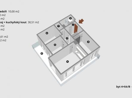 19.jpg | Prodej bytu, 4+kk, 97 m²