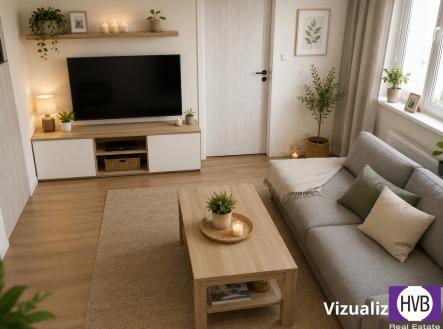 vizualizace-obyvak.png | Prodej bytu, 2+1, 45 m²