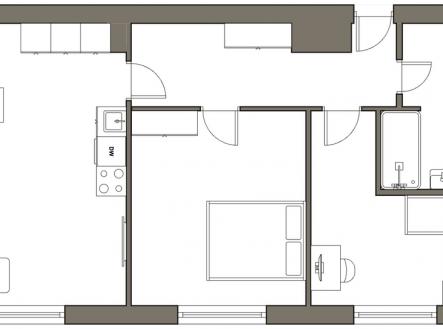 obloukova-pudorys-1.jpeg | Prodej bytu, 3+kk, 63 m²