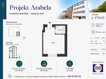 arabela-planek-c.15.png | Prodej bytu, 1+kk, 19 m²