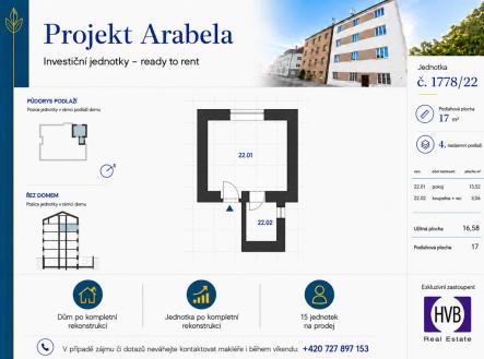 arabela-planek-c.22.png | Prodej bytu, 1+kk, 17 m²
