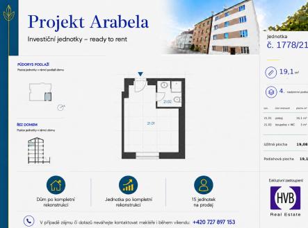 arabela-planek-c.21.png | Prodej bytu, 1+kk, 19 m²