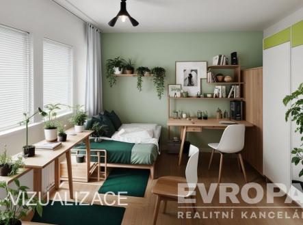 Vizualizace ložnice 2 | Prodej bytu, 3+1, 77 m²