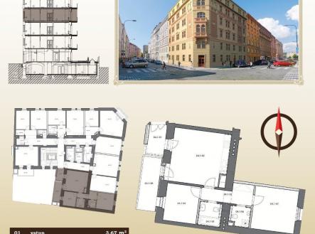 . | Prodej bytu, 3+kk, 64 m²