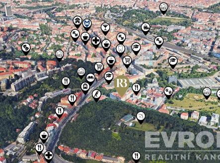 Mapa lokality | Prodej bytu, 2+kk, 57 m²