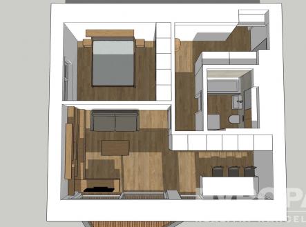 . | Pronájem bytu, 2+kk, 57 m²