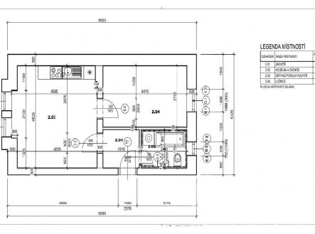 . | Prodej bytu, 2+kk, 39 m²