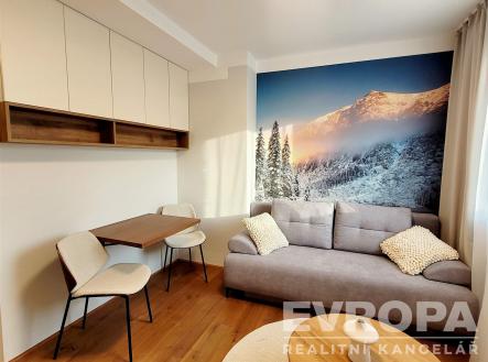 obývací místnost | Pronájem bytu, 1+kk, 21 m²