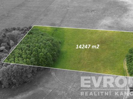 dron výměra | Prodej - pozemek, zemědělská půda, 14 247 m²