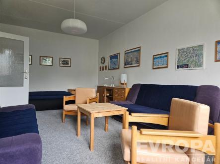 Obývací pokoj | Pronájem bytu, 1+1, 43 m²