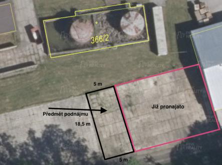 Pronájem - pozemek pro komerční výstavbu, 93 m²