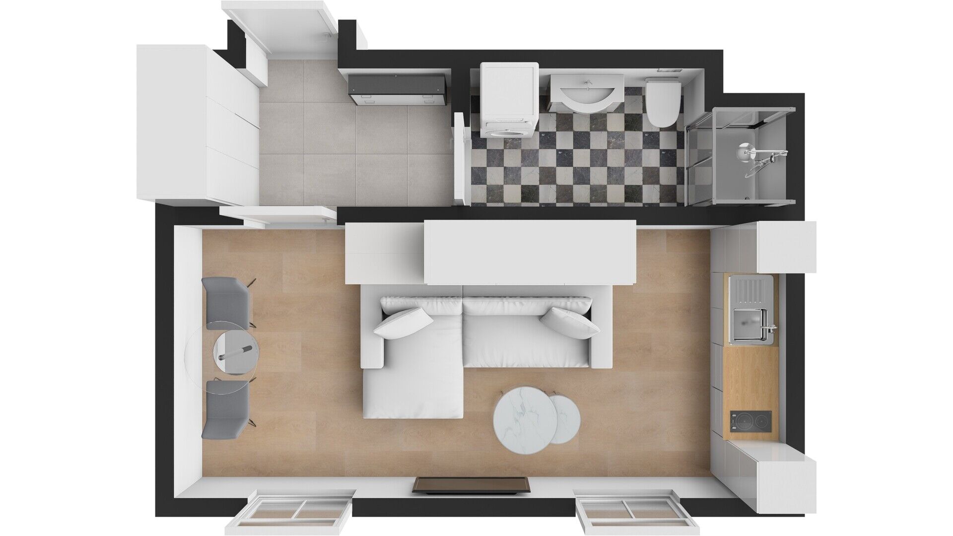 Světlý byt 1 + KK, 28m2