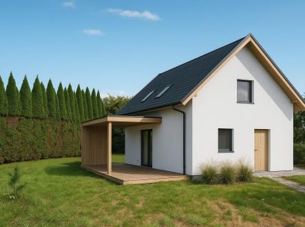 Vizualizace 1 | Prodej - chata/rekreační objekt, 60 m²