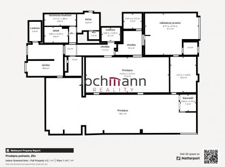 Půdorys_Prodejna | Prodej - obchodní prostor, 450 m²