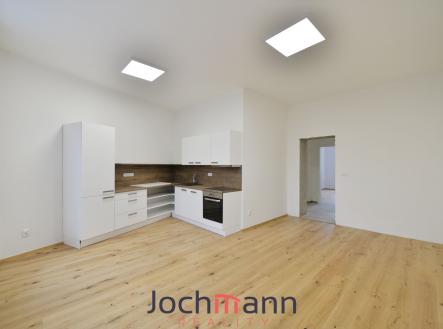 obýváku_s_kuchyni | Pronájem bytu, 3+kk, 75 m²