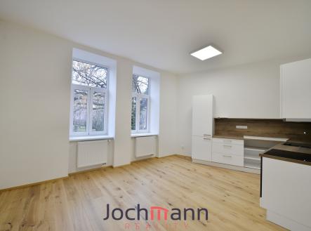 obýváku_s_kuchyni | Pronájem bytu, 3+kk, 75 m²