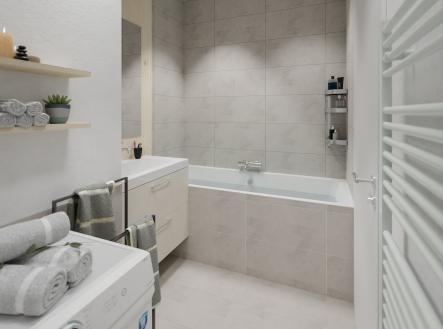 3KK_Koupelna_4K | Pronájem bytu, 3+kk, 79 m²