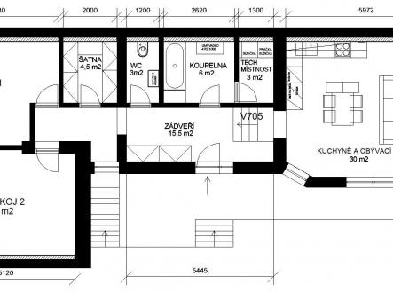 Byt 1 Dispozice | Prodej - nájemní dům, 315 m²