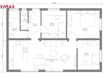 Dům 4+kk, Hustopeče | Prodej - dům/vila, 80 m²