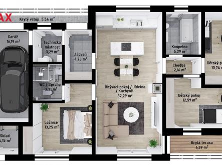 Nízkoenergetický dům 5+kk, Vyškov - Nosálovice | Prodej - dům/vila, 108 m²