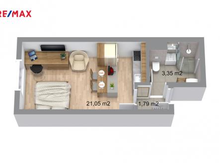 Prodej byt 1+kk, 30.44 m2, V Újezdech, Medlánky, Brno | Prodej bytu, 1+kk, 31 m²