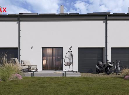 Pohled ze zahrady - vizualizace | Prodej - dům/vila, 132 m²