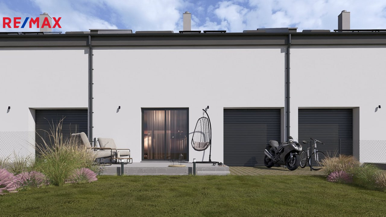 Pohled ze zahrady - vizualizace