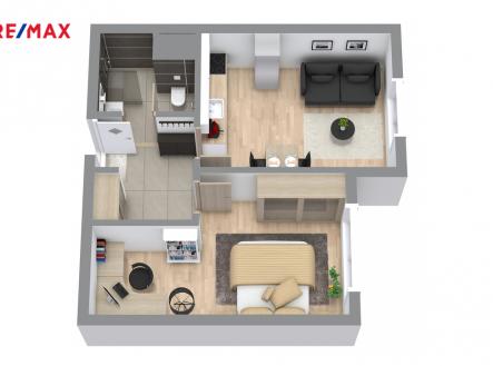 Byt 2+kk, 44 m2, Bořetická, Vinohrady, Brno | Prodej bytu, 2+kk, 44 m²