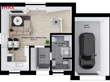 Nízkoenergetický dům 4+kk v Krumsíně u Prostějova | Prodej - dům/vila, 115 m²