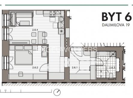 3 | Prodej bytu, 2+kk, 55 m²