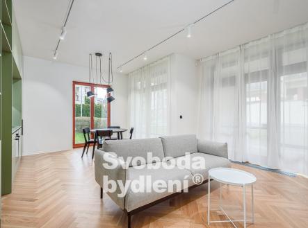 Obývací pokoj 2 | Pronájem bytu, 1+kk, 49 m²