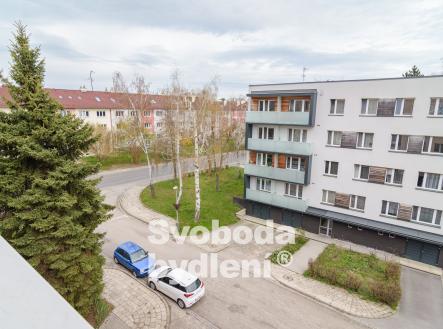Pohled z balkonu | Pronájem bytu, 3+kk, 62 m²