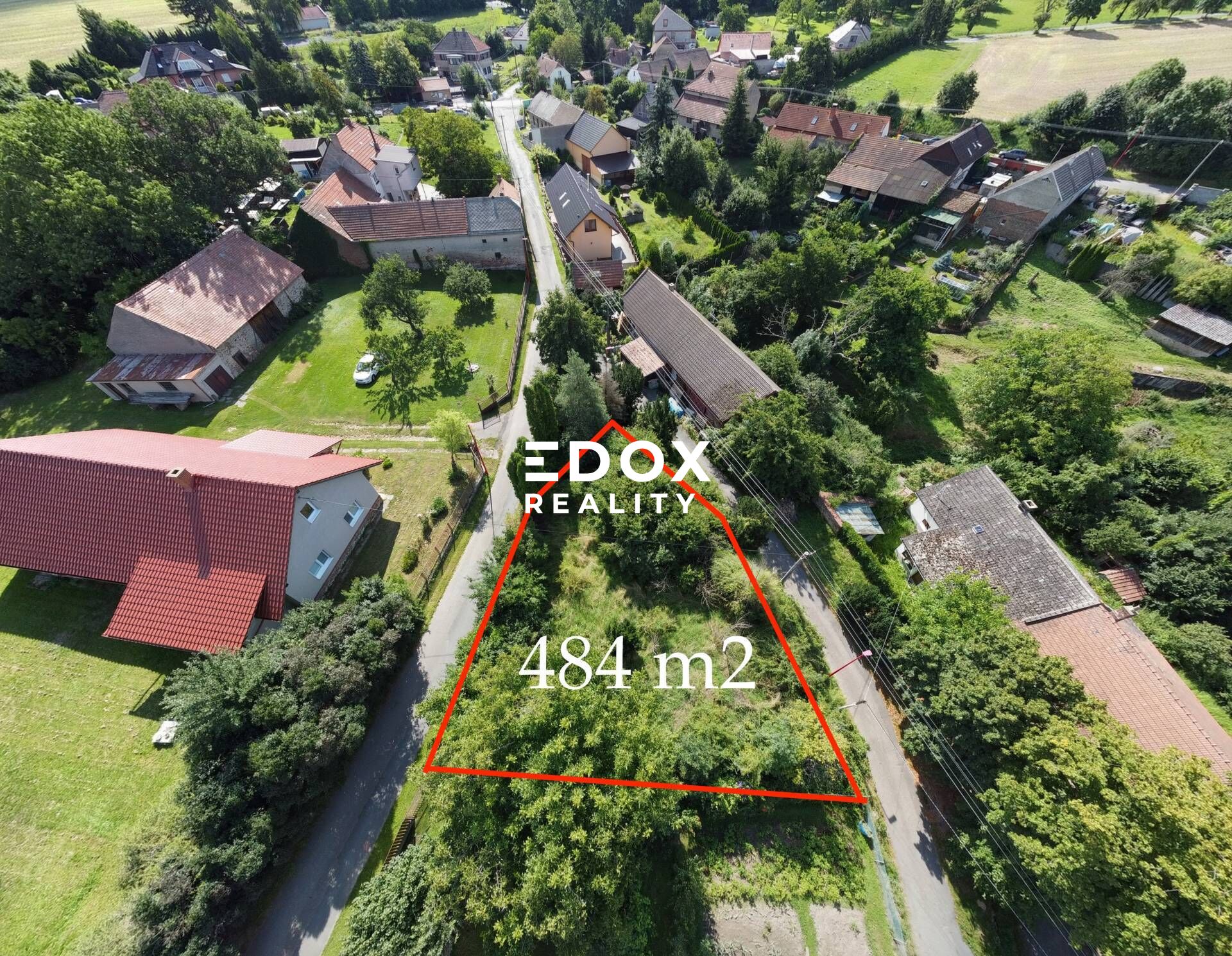 Prodej stavebního pozemku, 484m2, Opatovice, okres Kolín.