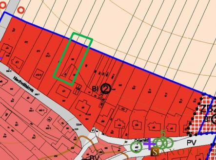 územní plán.jpg | Prodej - pozemek, zahrada, 890 m²