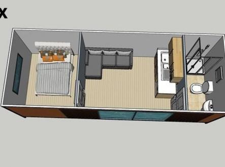 Vizualizace kontejerového domku | Prodej bytu, atypický, 39 m²