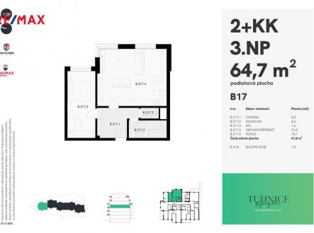 Prodej bytu, 2+kk, 64 m²