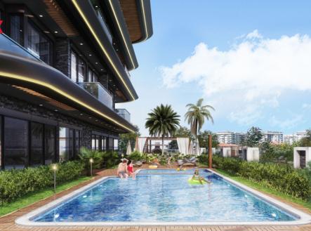 foto-s-bazenem.png | Prodej bytu, 1+1, 47 m²